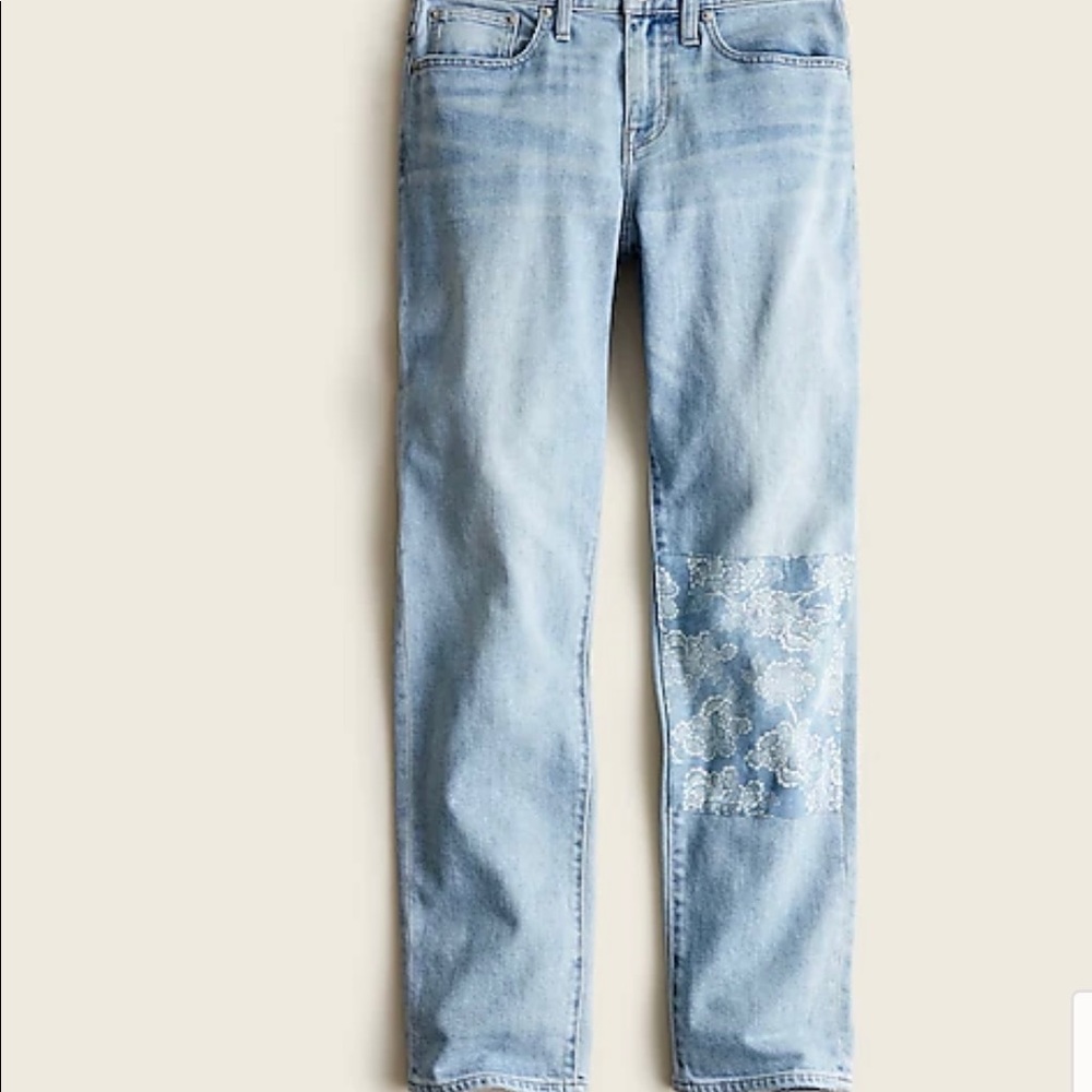 Petite slouchy boyfriend jean in Norwich wash